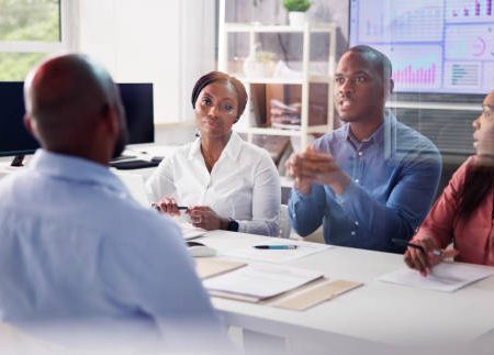 african group job employment interview and recruitment