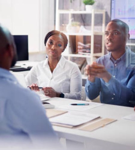 african group job employment interview and recruitment